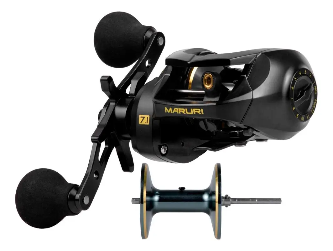 Imagem de Carretilha Maruri Black Pira 400 Esquerda 11 Rolamentos 18kg