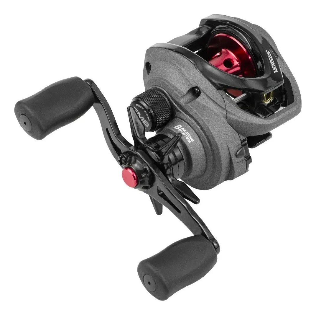 Imagem de Carretilha Marine Sports Versus 8.1:1 Tucunaré Plug Direita Cinza Escuro Esquerda
